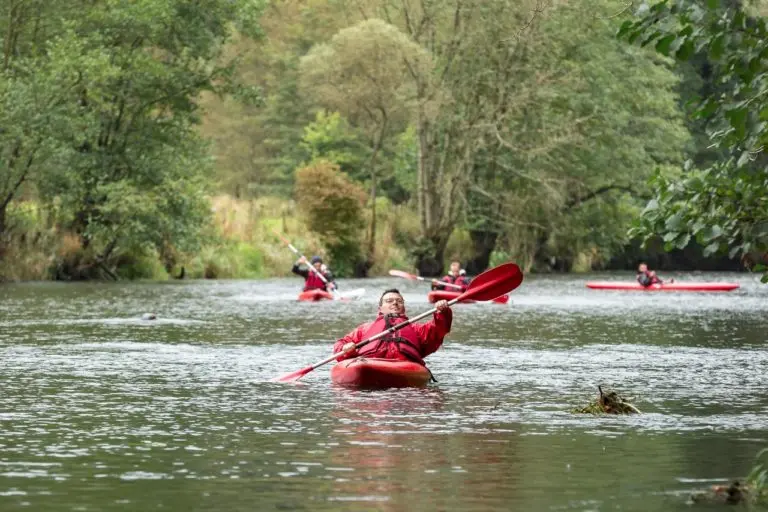 Descente de l'Amblève en kayak — Coo → Coo (bus) — La Grande Boucle