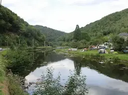 Fluss Semois aus der Vogelperspektive